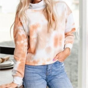 Socialite Tie Dye Mockneck Sweatshirt